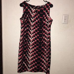 Pink and black dress